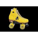 Moxi UO Exclusive Suede Roller Skates - Yellow 4 at Urban Outfitters