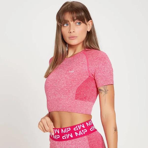 MP Women's Curve Crop Short Sleeve T-Shirt - Magenta - M