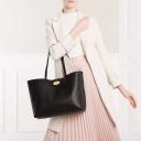 Mulberry Bayswater Leather Tote Black/ Oak