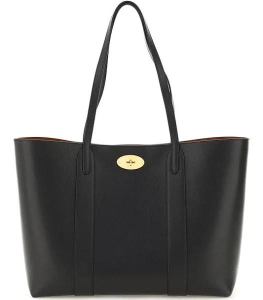 Mulberry Bayswater Leather Tote Black/ Oak