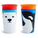 Munchkin Miracle 360 Sippy Cup Wild Love Orca Polar 266ml 2pk