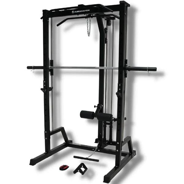 Muscle Motion SM1002P Smith Machine + Plate Loaded High Low Pulley
