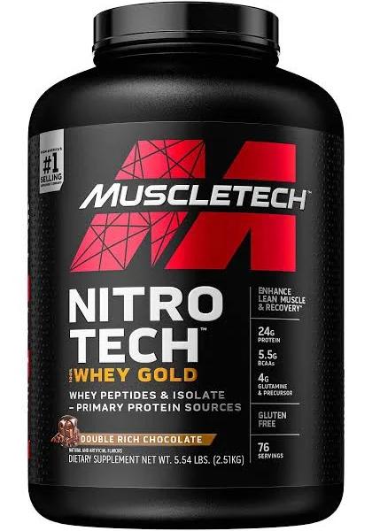 MuscleTech Nitrotech Whey Gold, 100% Whey Protein Powder, Whey Isolate