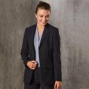 Muse | Plain Stretch Corporate Cropped Jacket Black 20 Plus Size