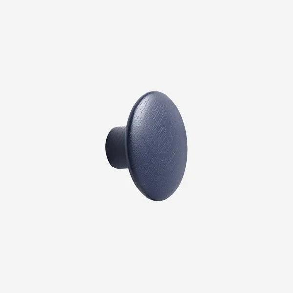Muuto | Dot Hook Wood Midnight Blue Small | Hooks | Simple Form