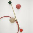 Muuto | Dots Wood | Petroleum - DC Large 17cm - DC