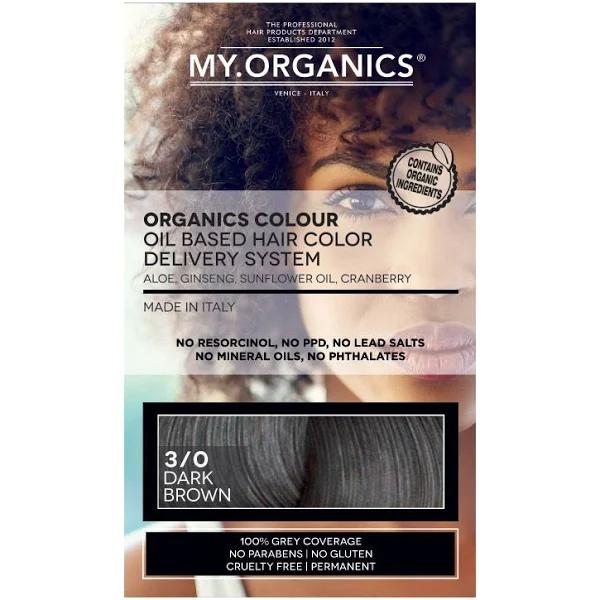 My Organics Organic Hair Colour 3/0 Dark Brown