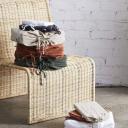 MyHouse Pure European Linen Quilt Cover Set Double White