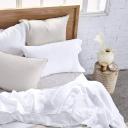 MyHouse Pure European Linen Quilt Cover Set Moss / Super King