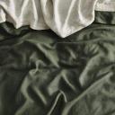 MyHouse Pure European Linen Quilt Cover Set Moss / Super King
