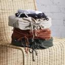 MyHouse Pure European Linen Quilt Cover Set Moss / Super King