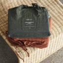 MyHouse Pure European Linen Quilt Cover Set Moss / Super King