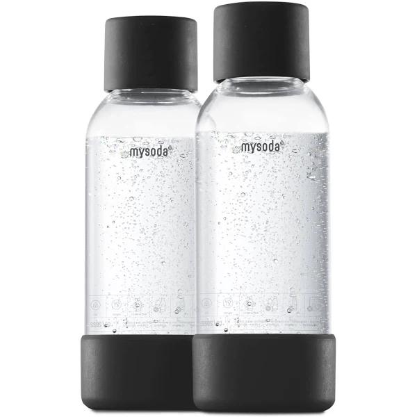 MySoda Woody 0.5 Litre Water Bottle Black