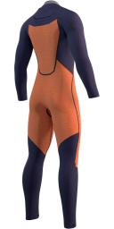 Mystic Marshall 2022 Fullsuit 3/2mm Fzip, XS / Blue/Mustard-444