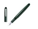 Nakaya Writer Long Fountain Pen Midori, Ebonite, Rhodium Plated (Nib: EF)