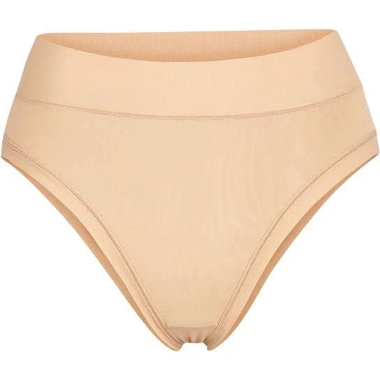 Naked Shine Dipped Thong | Clay