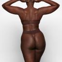 Naked Shine Dipped Thong | Cocoa