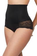 Nancy Ganz Harlequin High Waisted Brief in Black 10