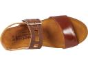 Naot Dynasty - Women's Sandal - Maple Brown/Antique Brown/Marigold 36 Medium