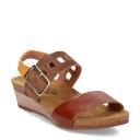 Naot Dynasty - Women's Sandal - Maple Brown/Antique Brown/Marigold 36 Medium