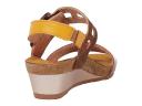 Naot Dynasty - Women's Sandal - Maple Brown/Antique Brown/Marigold 36 Medium