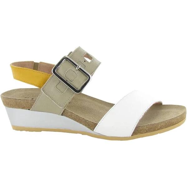Naot Women's Dynasty Soft White Soft Beige Marigold 39