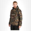 Napapijri Rainforest Pocket Print Jacket Camouflage Green Brown - XS