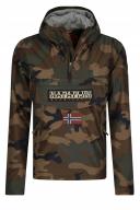 Napapijri Rainforest Pocket Print Jacket Camouflage Green Brown - XS