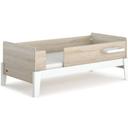 Natty Guarded Single Bed in White/Oak by Boori