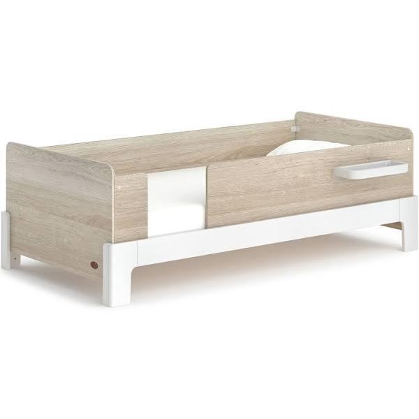 Natty Guarded Single Bed in White/Oak by Boori