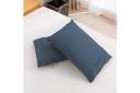 Natural Home 100% European Flax Linen Quilt Cover Set Washed Blue Double Bed