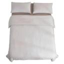 Natural Home Flax Linen Quilt Cover Set Dove Grey - Super King Bed