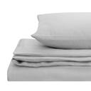 Natural Home Flax Linen Quilt Cover Set Dove Grey - Super King Bed