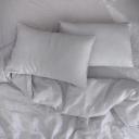 Natural Home Flax Linen Quilt Cover Set Dove Grey - Super King Bed