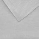 Natural Home Flax Linen Quilt Cover Set Dove Grey - Super King Bed