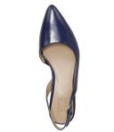 Naturalizer Banks Womens Slingback D'Orsay Heels Black Faux Leather