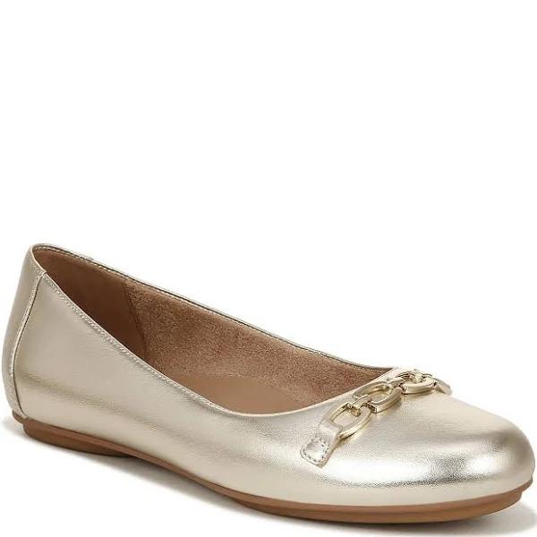 Naturalizer Mira Flat Champagne Leather