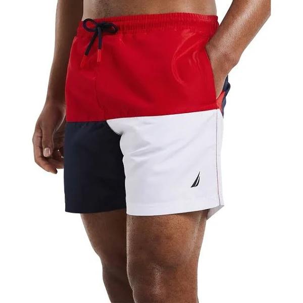 Nautica Harlequin 6 Inch Swim Short Mens Large Men's Swim Shorts