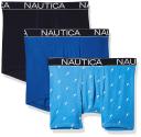 Nautica Men's 3-Pack Classic Underwear Cotton Stretch Boxer Brief