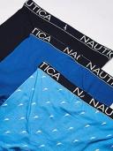 Nautica Men's 3-Pack Classic Underwear Cotton Stretch Boxer Brief