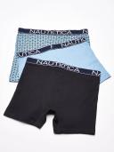 Nautica Men's 3-Pack Classic Underwear Cotton Stretch Boxer Brief