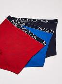 Nautica Men's 3-Pack Classic Underwear Cotton Stretch Boxer Brief