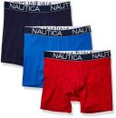 Nautica Men's 3-Pack Classic Underwear Cotton Stretch Boxer Brief