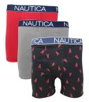 Nautica Men's Classic Underwear Cotton Stretch Boxer brief-Multi Pack