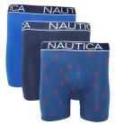 Nautica Men's Classic Underwear Cotton Stretch Boxer brief-Multi Pack