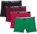 Nautica Men's Cotton Stretch 4 Pack Boxer Brief