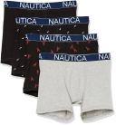 Nautica Men's Cotton Stretch 4 Pack Boxer Brief