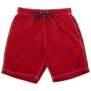 Nautica Men's Signature Swim Trunks Red L