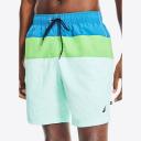 Nautica Tri-Block 8" Swim Shorts Spinner Blue XX-Large