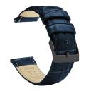 Navy Blue Watch Band / Strap | Alligator Grain Leather | Barton